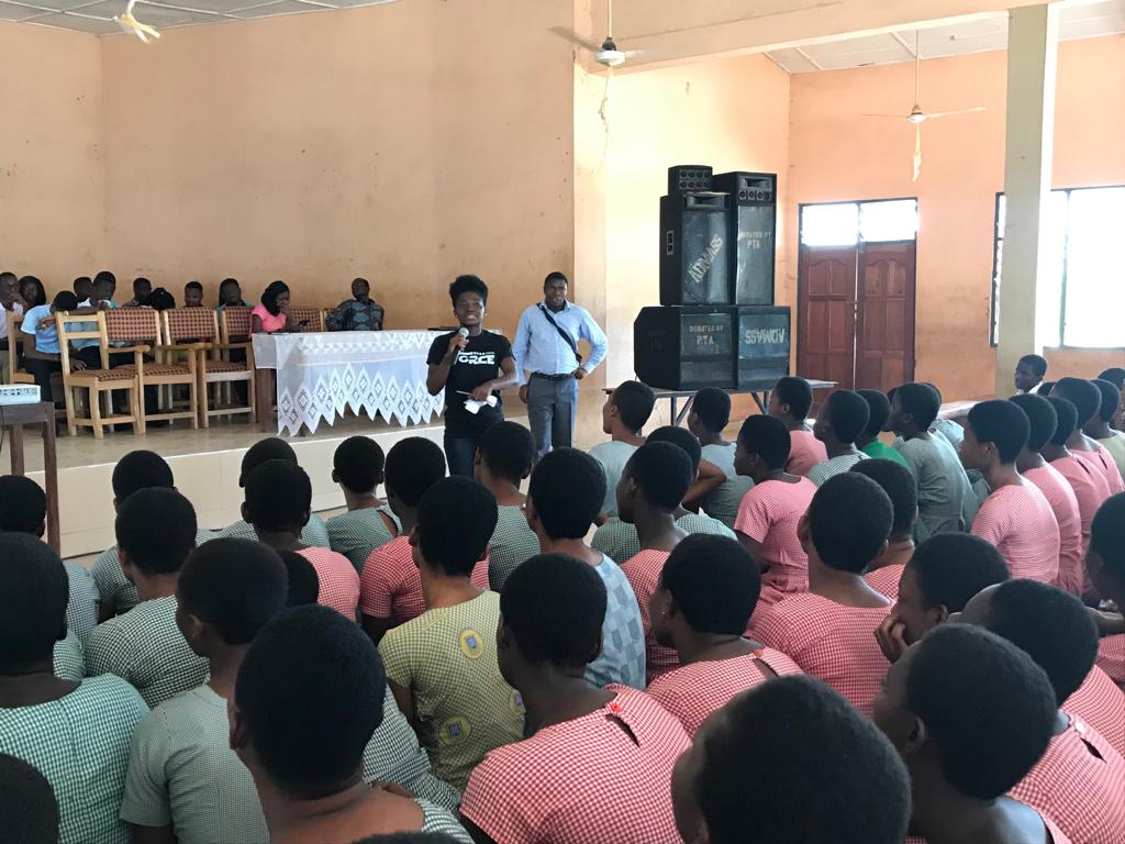Start Right at Aduman SHS, Kumasi, 2019